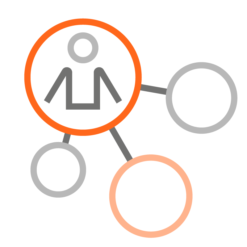 Person in circles icon