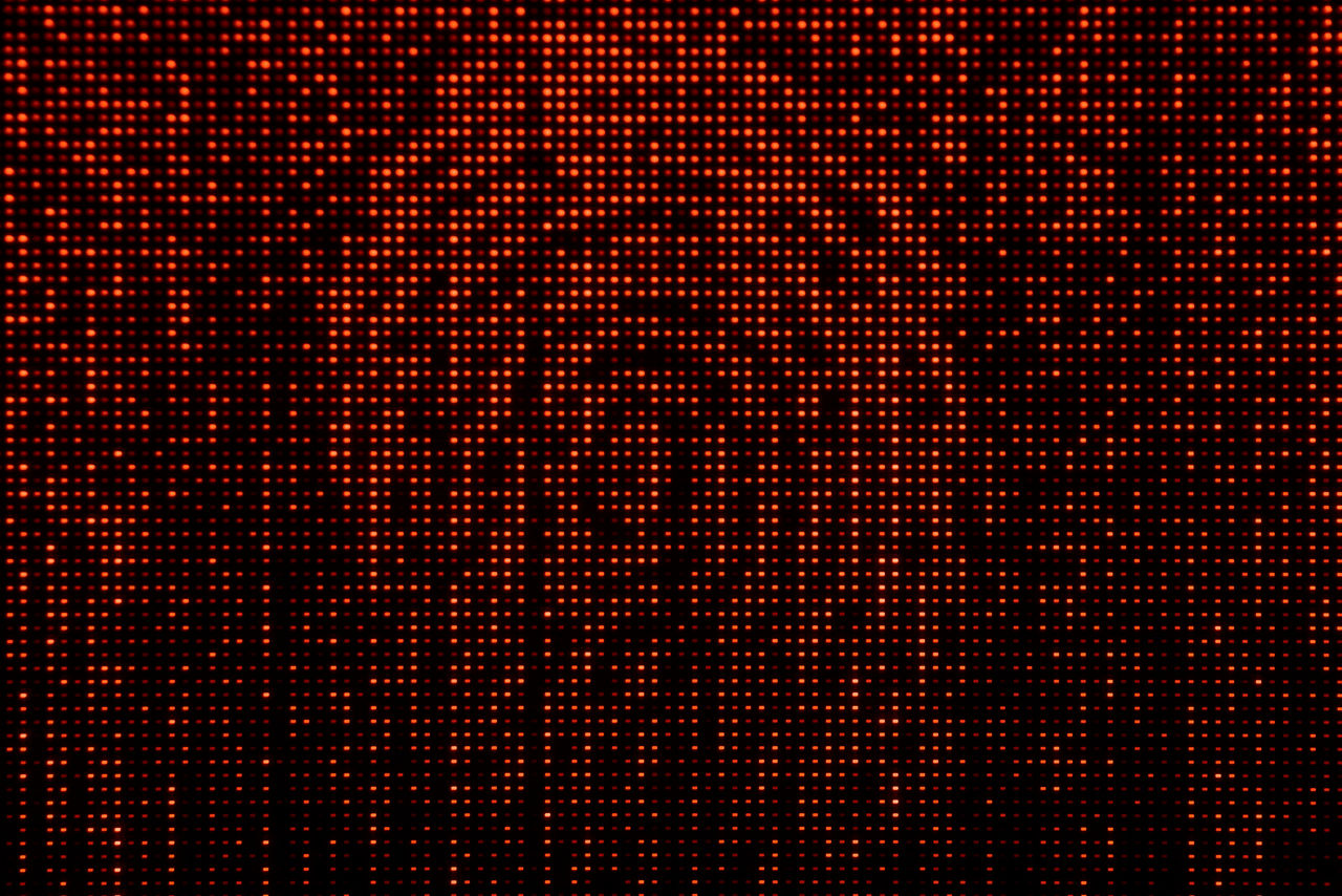 Conceptual macro photography of light dots.