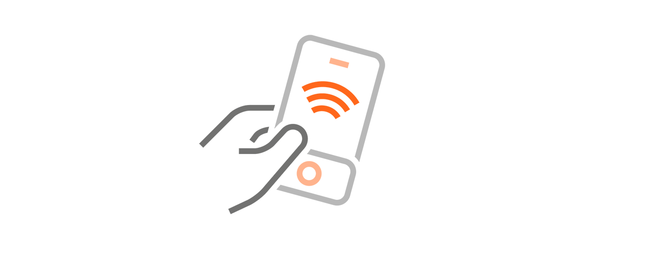 Smart City Regensburg Icon Kontaktlos bezahlen