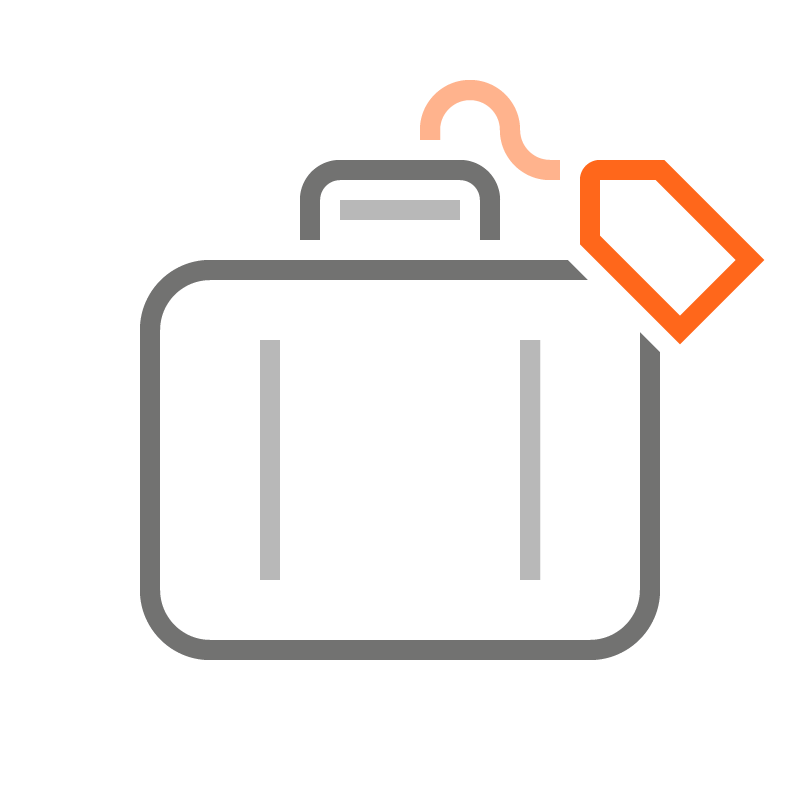 Travel baggage icon