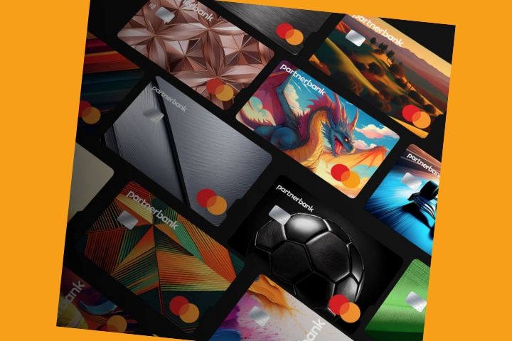 A sampling of personalized credit cards. 