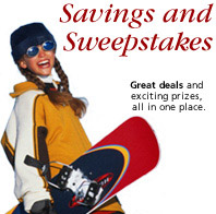 Savings and Sweepstakes