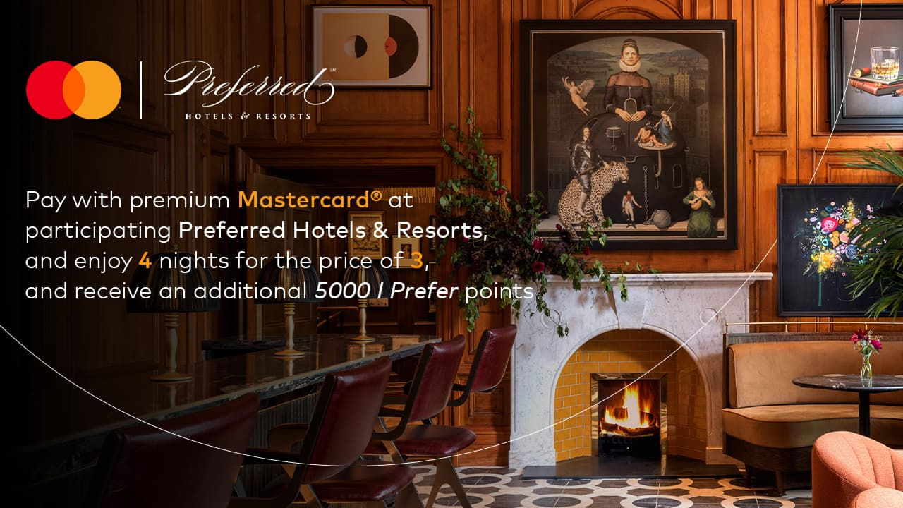 luxurious hotel bar with fireplace