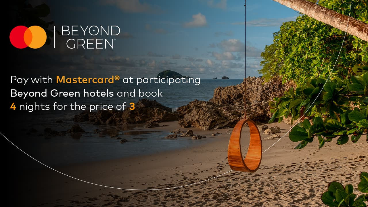 scenic tropical beach swing landscape