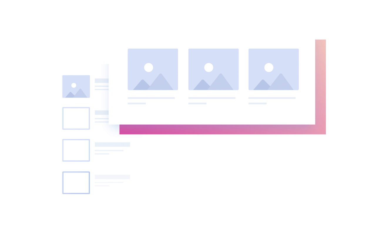 Product recommendation sections
