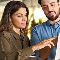 Woman doing online purchases.