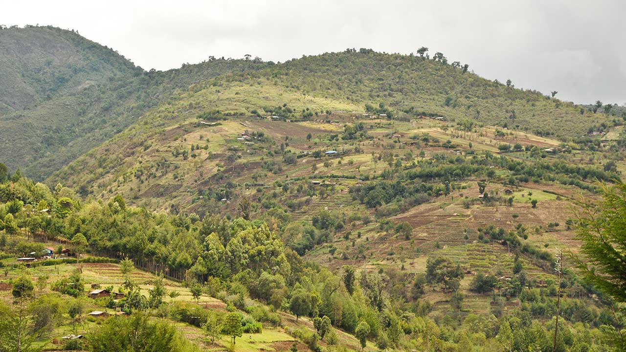 View of Makuli Nazaui landscape, Kenya.