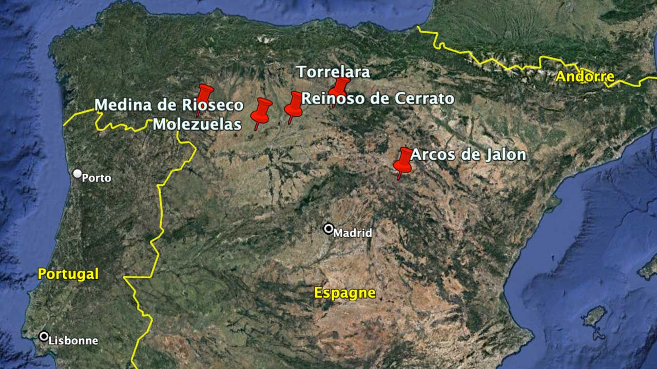 Map of Spain.