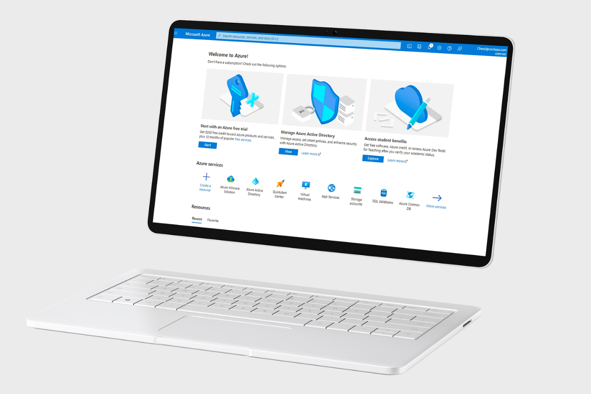 Image of Microsoft Azure page