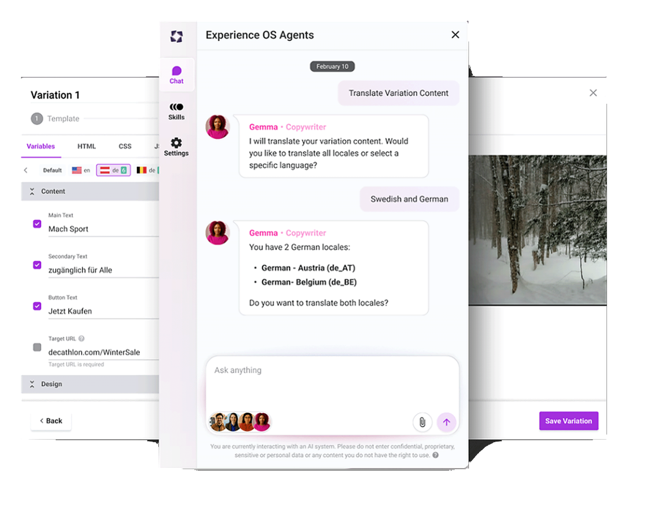 Conversation with Gemma AI agent