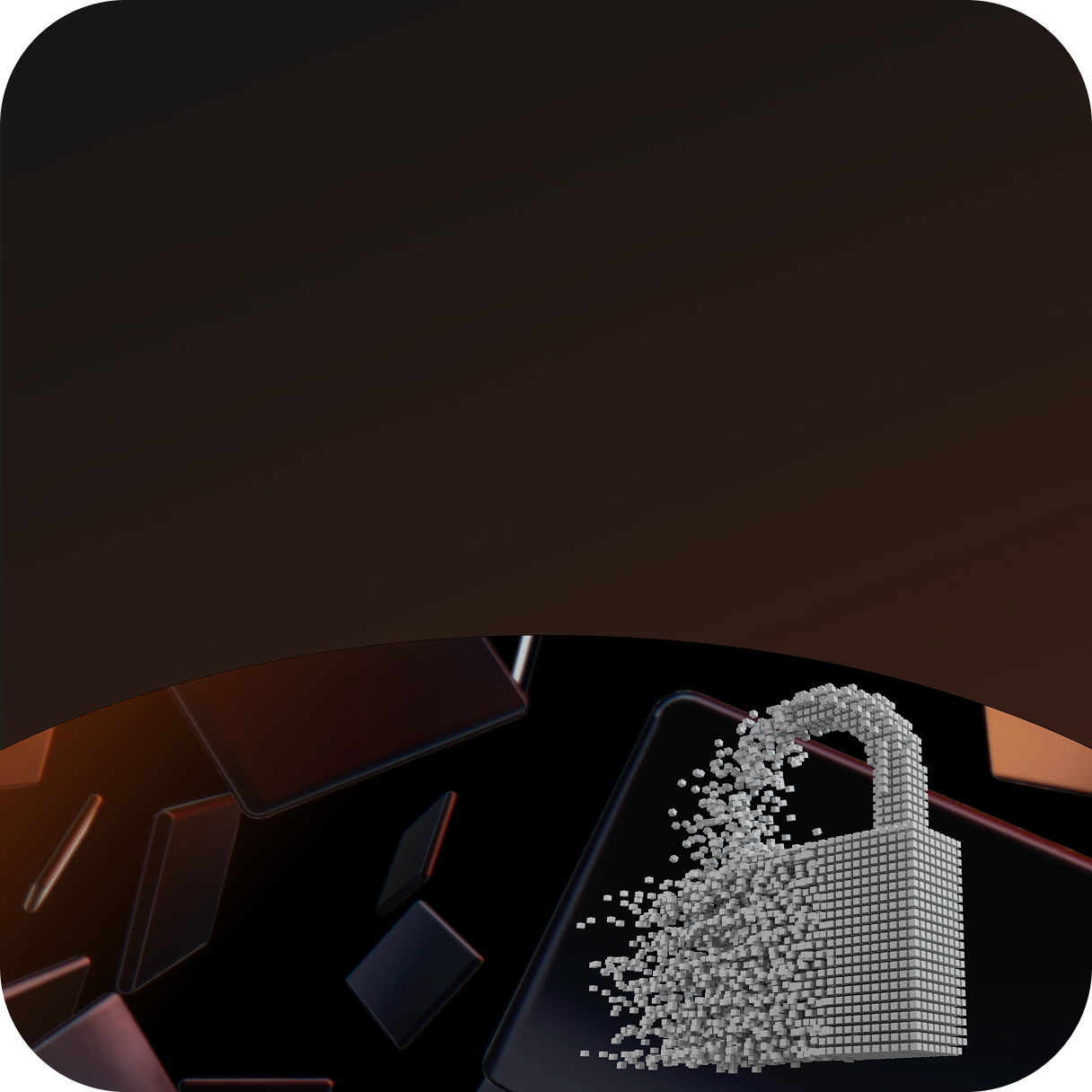 lucchetto pixellato 3D