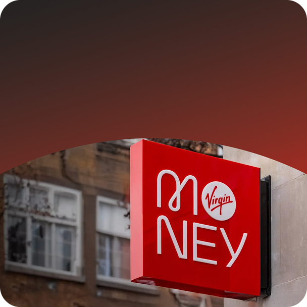 Photo de l'enseigne de Virgin Money.
