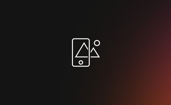 Illustration d'un paysage vu à travers un smartphone