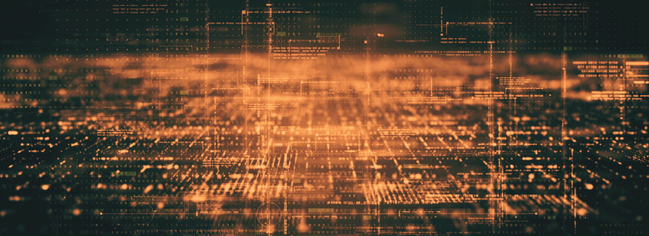 Simulare futuristă a blockchain-ului de criptomonede a conceptului de minerit hash criptografic.