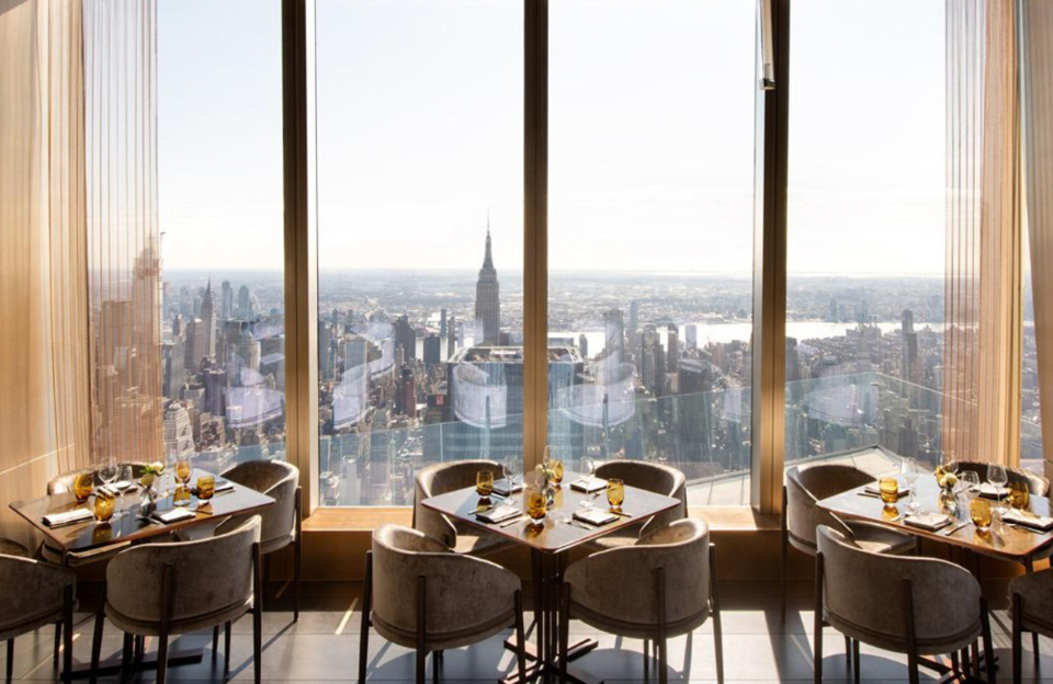 The view of New York City from Peak with Priceless. 