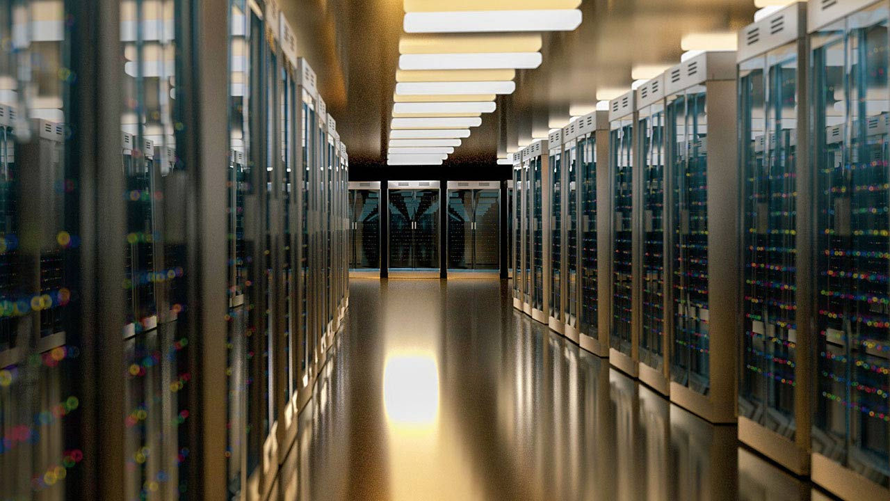 Server room data center backup.