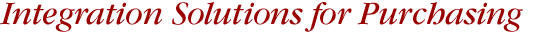 Integration Solutions for Purchasing