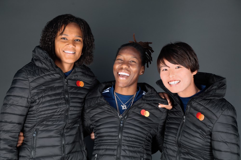 Ambassadrices Mastercard : Wendie Renard, Kadeisha Buchanan, Saki Kumagai