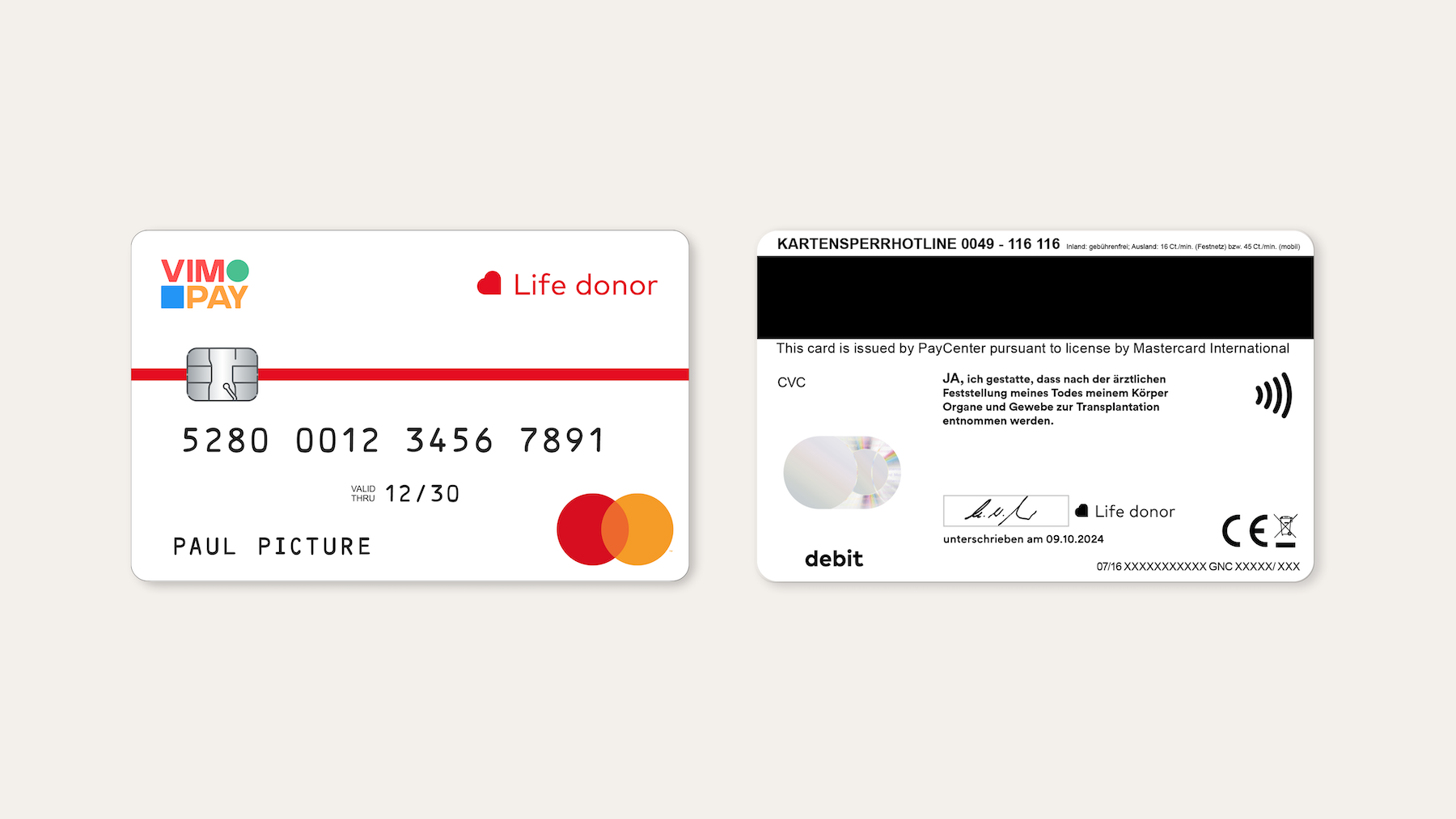 Life Donor Feature von Mastercard: Ihre Bankkarte haben die meisten Menschen immer bei sich