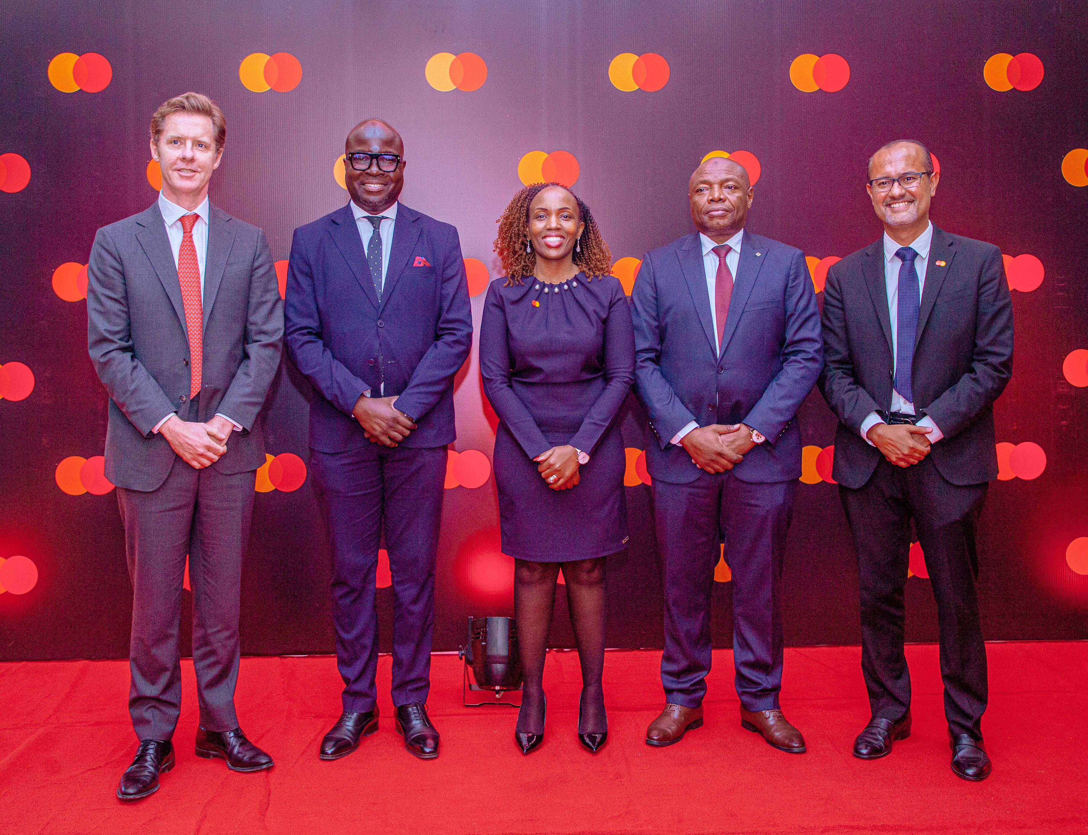(L-R): Mark Elliott, Division President, Africa, Mastercard; Dr Nkundwe Mwasaga, Director General, ICT Commission; Elsie Wachira-Kaguru, Director, Account Management, East Africa, Mastercard; Sadiki Nyanzowa, Ag. Director, Financial Deepening and Inclusion, Bank of Tanzania and Shehryar Ali, SVP and Country Manager for East Africa and Indian Ocean Islands, Mastercard at the inaugural Mastercard Tanzania Industry Forum.