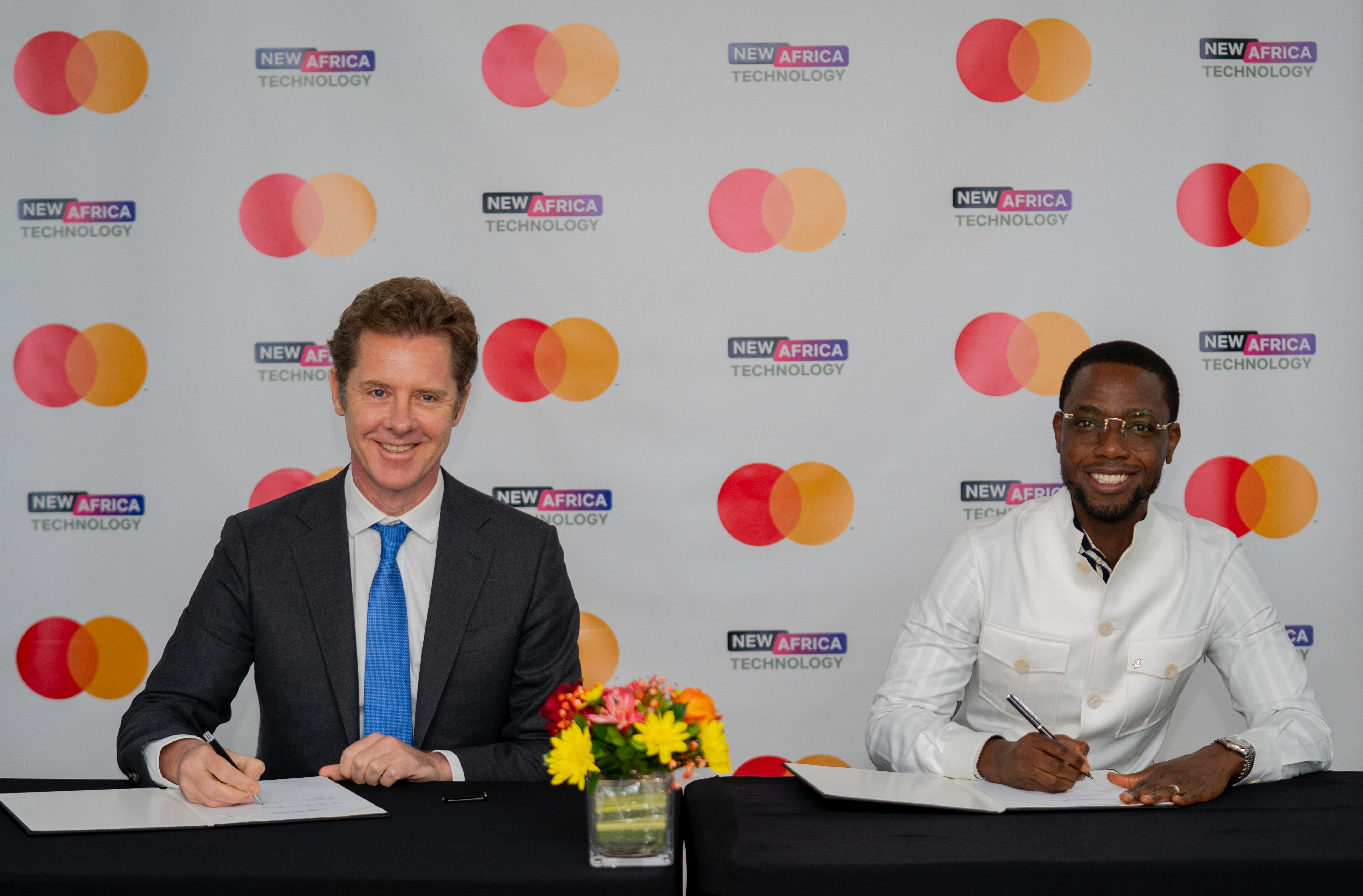 From L-R: Mark Elliott, Africa Division President, Mastercard and Birane N'Dour, CEO of New Africa Technology