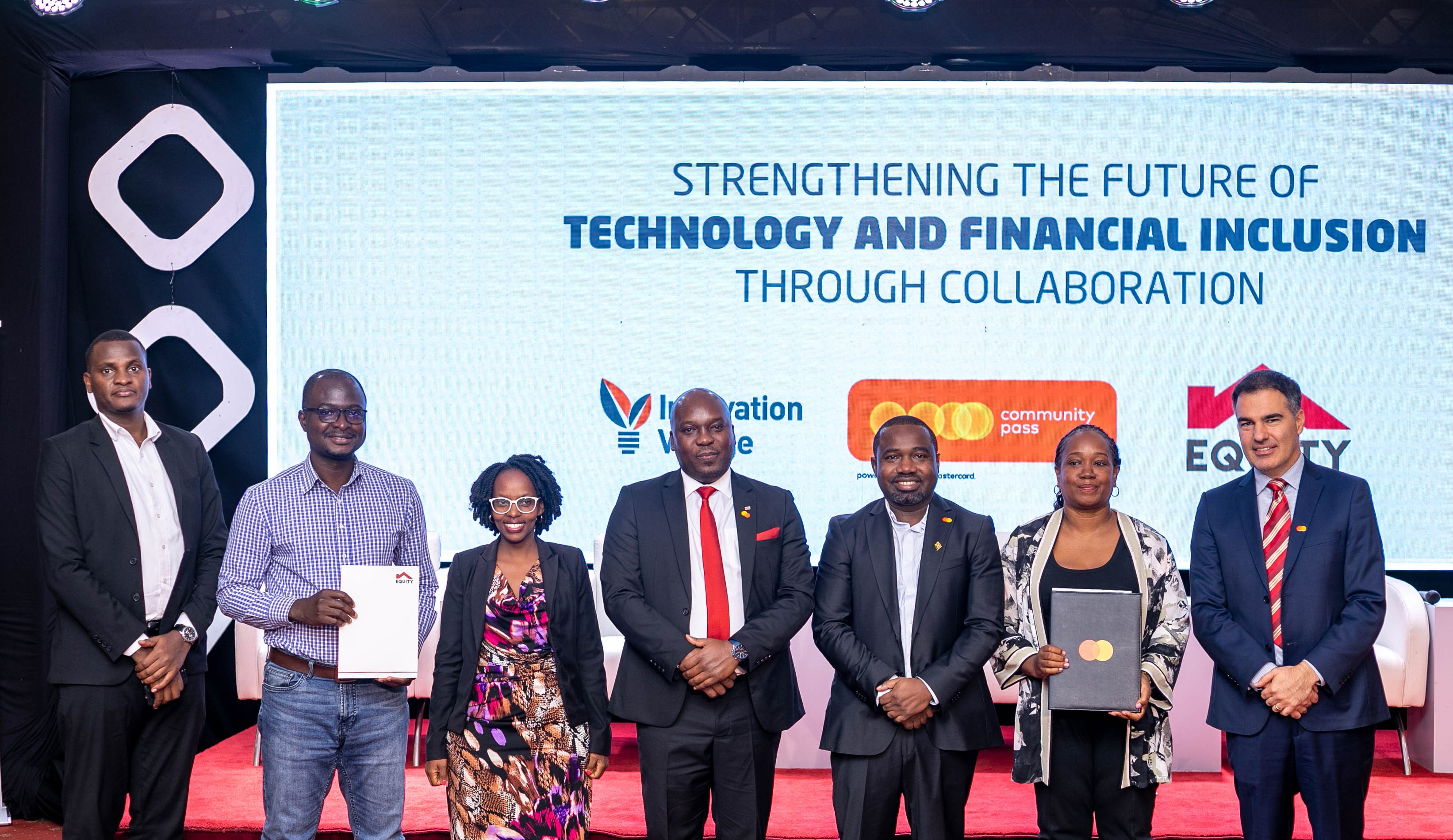 In a display of collaboration and commitment to fostering financial inclusion in Uganda, prominent stakeholders pose for a photo at the Serena Hotel Kampala during the Mastercard and Equity Bank Uganda partnership signing event.