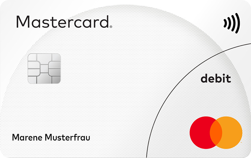 Abbildung einer Debit Mastercard