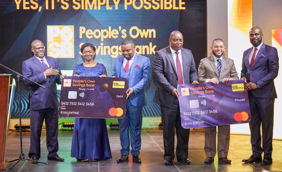 From left to Right- Onesimo Musi- Chief Director, State Enterprises Restructuring Agency (SERA); Monica Mureriwa- POSB board member; Zebron Chilakalaka- Chief Executive Officer, Zimswitch; Garainashe Changunda-