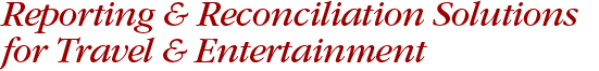 Reporting and Reconciliation Solutions for Travel and Entertainment