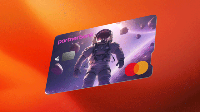 Partnerbank astro purple credit card.