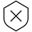 Shield unsafe icon