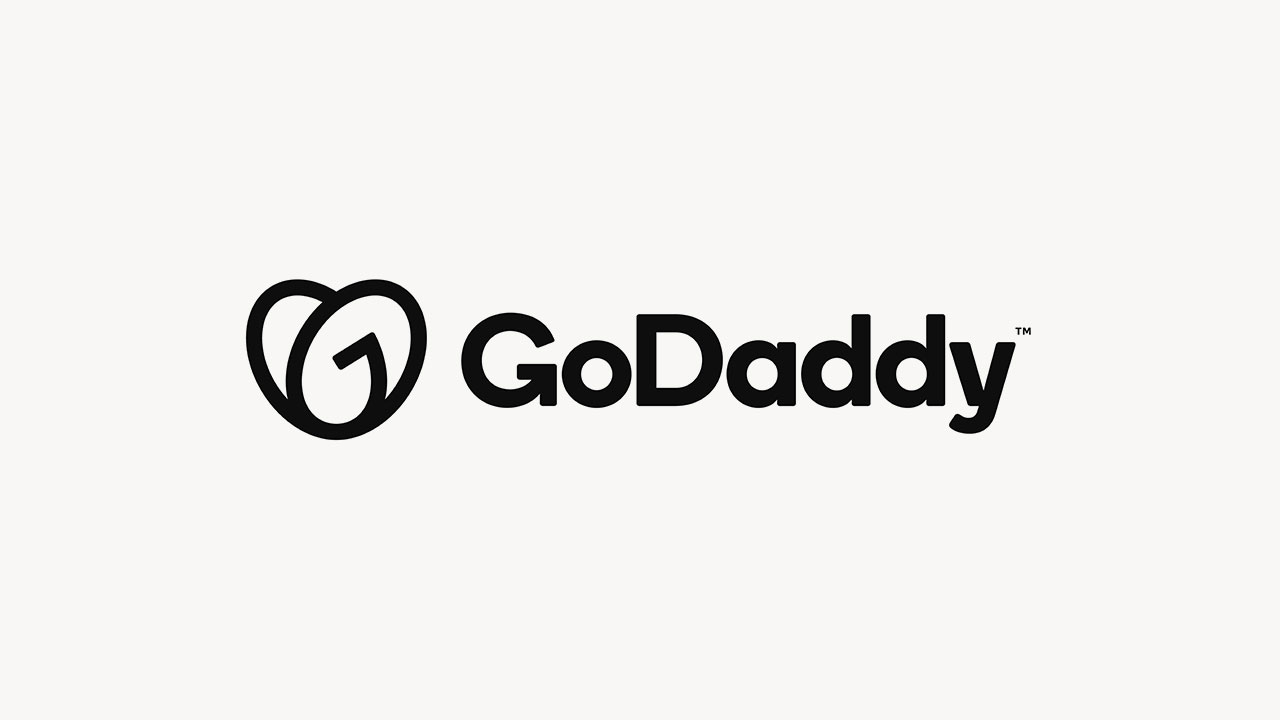 GoDaddy logo.