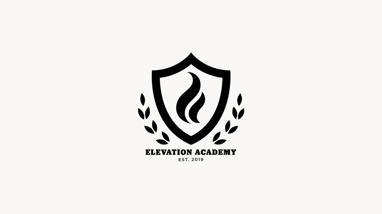 Elevation Academy logo.