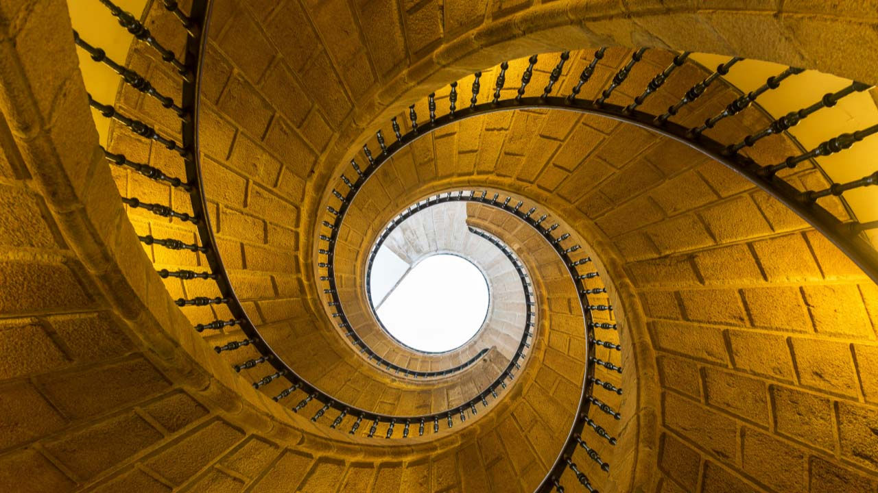 Spiral staircase..
