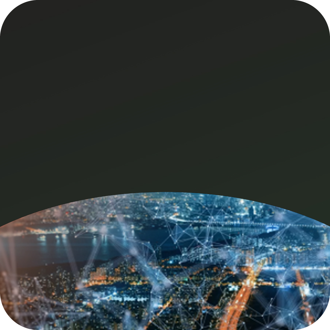Illuminated city view.