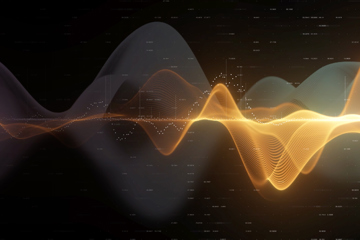 Abstract image of a sound wave.