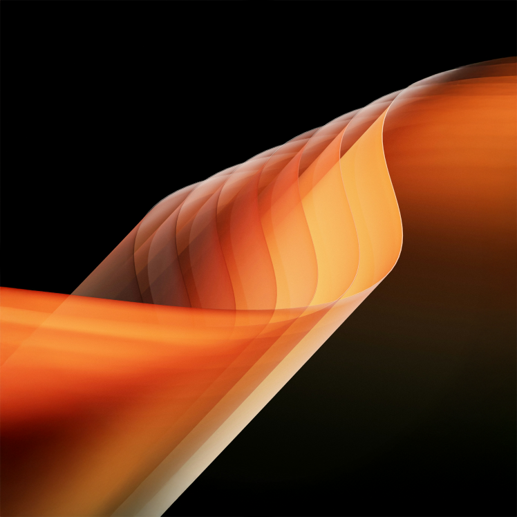 Abstract image of orange light wave.