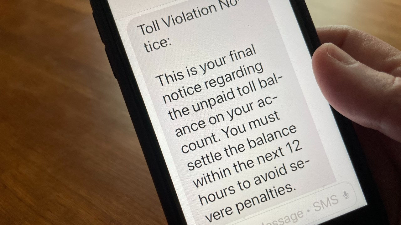 A phone screen