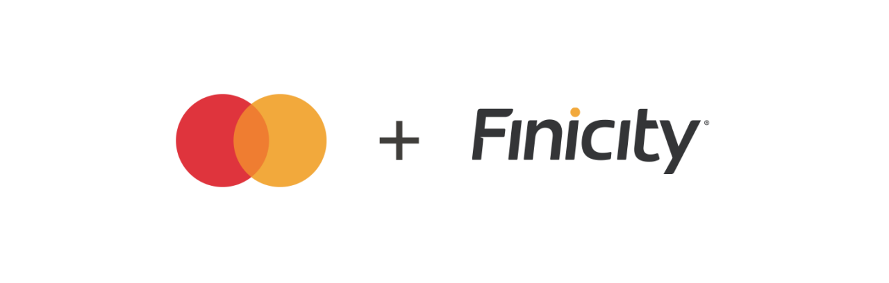 Mastercard logotipi va Finicity logotipi
